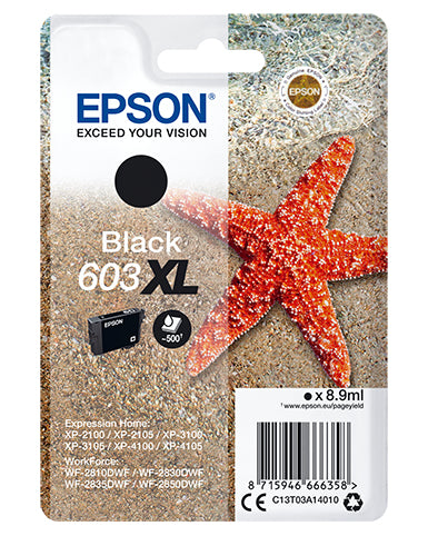 Epson C13T03A14020 blækpatron 1 stk Original Højt (XL) udbytte Sort
