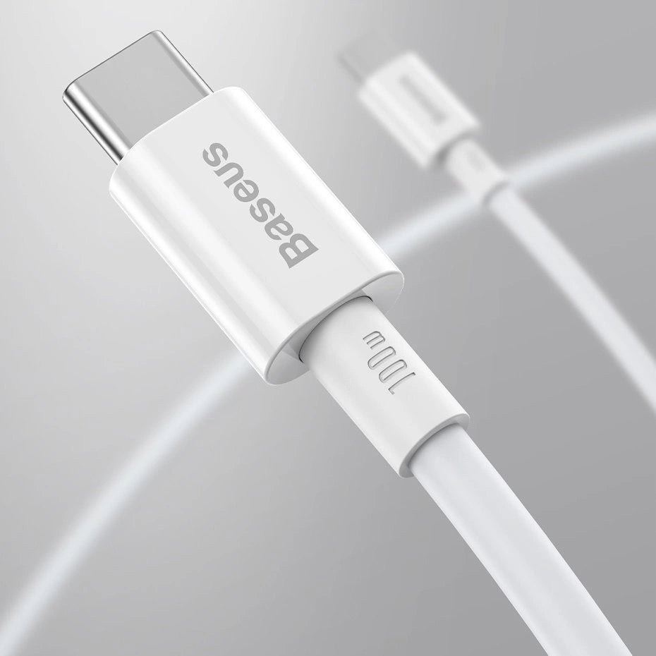 Baseus CATYS-C01 USB-C - USB-C PD QC FCP kabel 100W 5A 480Mb/s 2m - sort