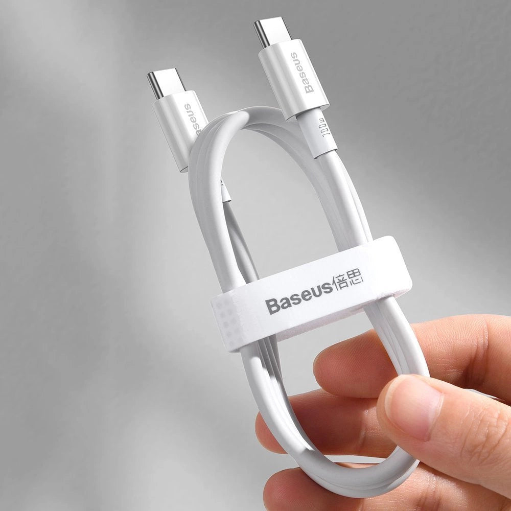 Baseus CATYS-C01 USB-C - USB-C PD QC FCP kabel 100W 5A 480Mb/s 2m - sort