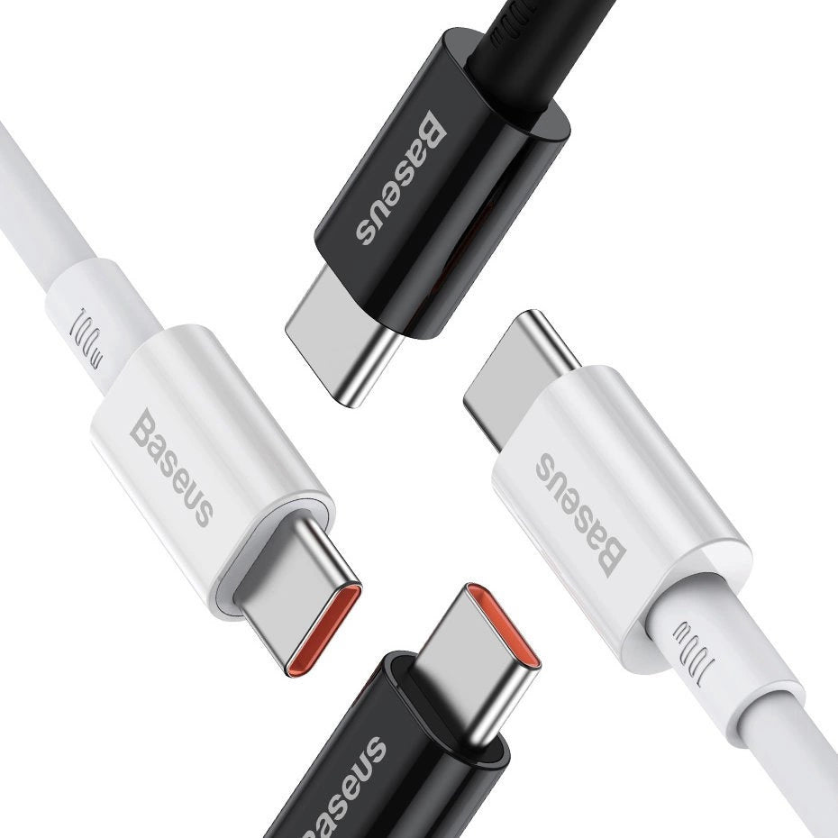 Baseus CATYS-C01 USB-C - USB-C PD QC FCP kabel 100W 5A 480Mb/s 2m - sort