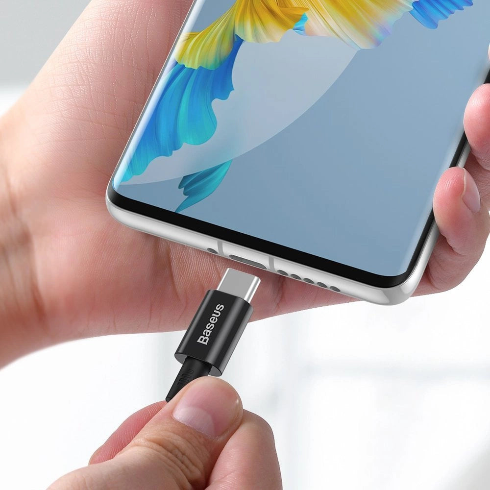 Baseus CATYS-C01 USB-C - USB-C PD QC FCP kabel 100W 5A 480Mb/s 2m - sort