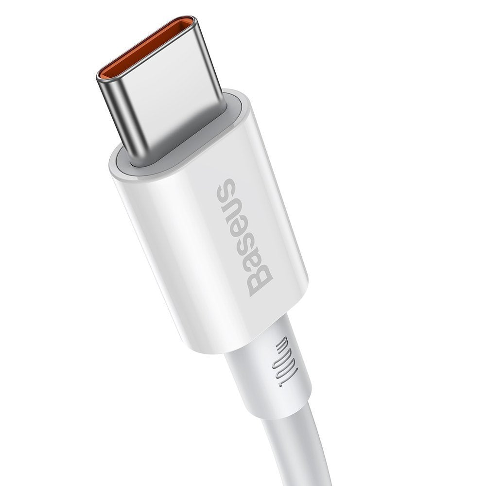 Baseus CATYS-C02 USB-C - USB-C PD QC FCP-kabel 100W 5A 2m - hvid