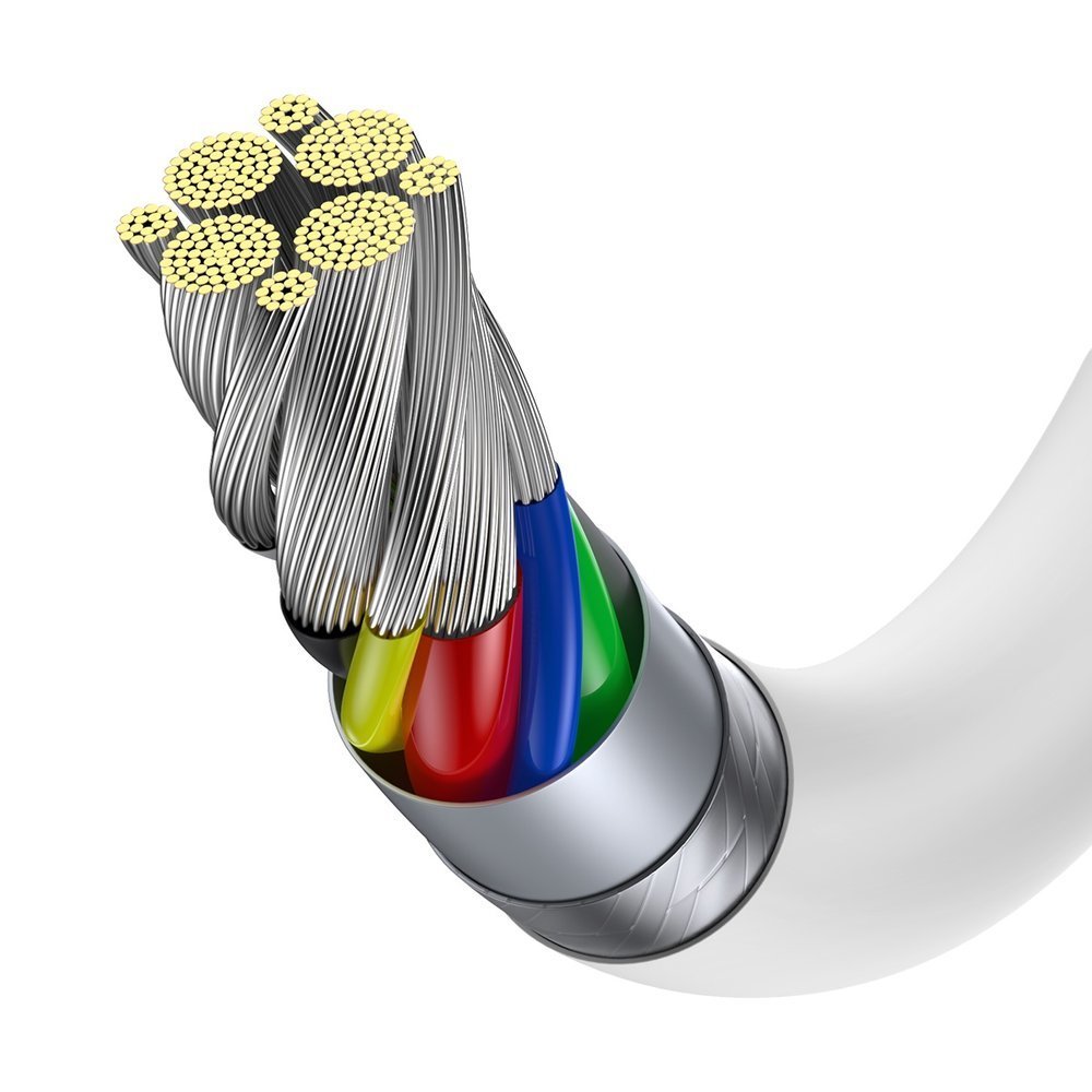 Baseus CATYS-C02 USB-C - USB-C PD QC FCP-kabel 100W 5A 2m - hvid