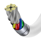 Baseus CATYS-C02 USB-C - USB-C PD QC FCP-kabel 100W 5A 2m - hvid