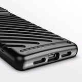 Thunder Case Flexible Tough Rugged Cover TPU Case til Google Pixel 6 sort