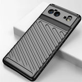 Thunder Case Flexible Tough Rugged Cover TPU Case til Google Pixel 6 sort