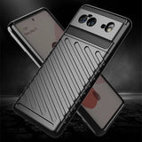 Thunder Case Flexible Tough Rugged Cover TPU Case til Google Pixel 6 sort
