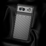 Thunder Case Flexible Tough Rugged Cover TPU Case til Google Pixel 6 sort