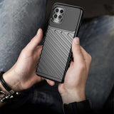 Thunder Case Flexible Tough Rugged Cover TPU Case til Motorola Moto G100 / Edge S sort