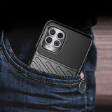 Thunder Case Flexible Tough Rugged Cover TPU Case til Motorola Moto G100 / Edge S sort
