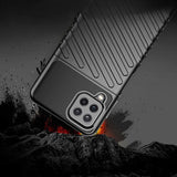 Thunder Case Flexible Tough Rugged Cover TPU Case til Samsung Galaxy A22 4G sort