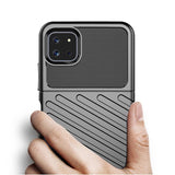 Thunder Case Flexible Tough Rugged Cover TPU Case til Samsung Galaxy A22 5G sort
