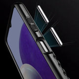 Thunder Case Flexible Tough Rugged Cover TPU Case til Samsung Galaxy A22 5G sort