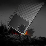 Thunder Case Flexible Tough Rugged Cover TPU Case til Samsung Galaxy A22 5G sort