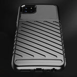 Thunder Case Flexible Tough Rugged Cover TPU Case til Samsung Galaxy A22 5G sort