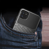 Thunder Case Flexible Tough Rugged Cover TPU Case til Samsung Galaxy A22 5G sort