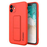 Wozinsky Kickstand Case silikonhylster med stativ Samsung Galaxy A72 4G rød