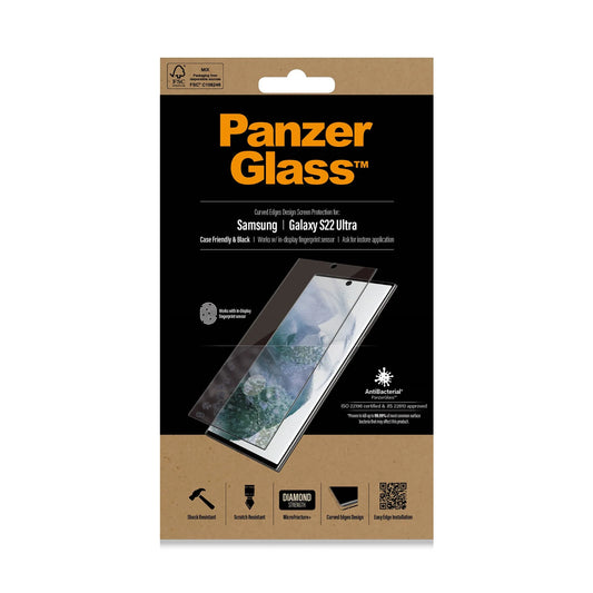 PANZERGLASS ULTRAFORCE1 SAMSUNG GALAXY S22 ULTRA | SKÆRMBESKYTTELSE