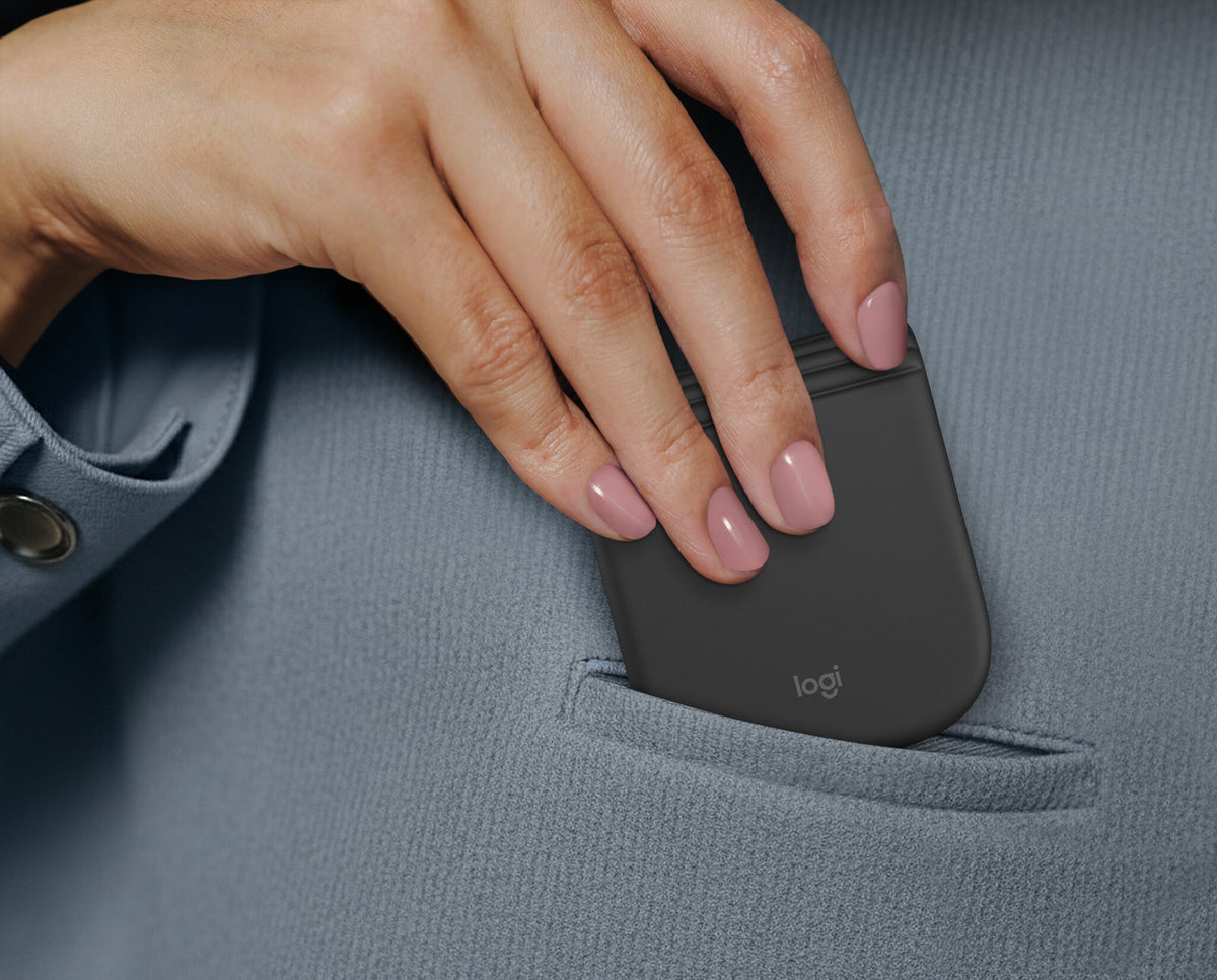 Logitech Mobi Fold Optisk Trådløs Sort