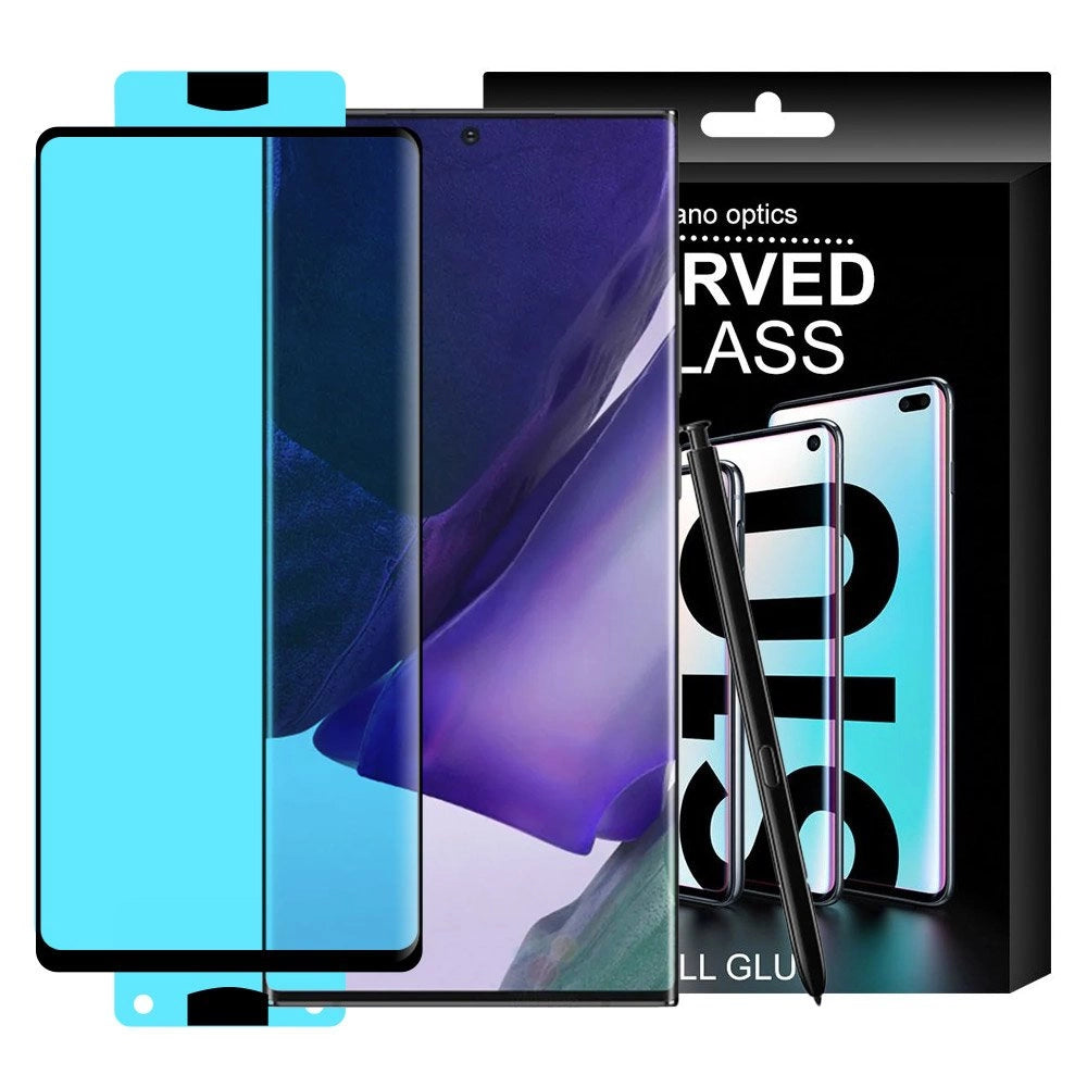 3D Edge Nano Flexi Glass Hybrid Full Screen Protector med ramme til Samsung Galaxy S21+ 5G (S21 Plus 5G) sort