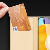 Dux Ducis Skin Pro Bogregal type kuffert til Samsung Galaxy A03s blå