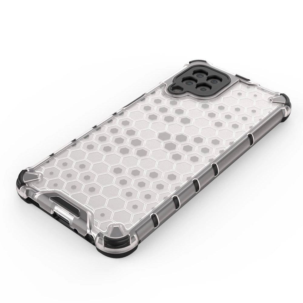 Honeycomb Case rustning med TPU Bumper til Samsung Galaxy A22 4G sort