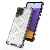 Honeycomb Case rustning med TPU Bumper til Samsung Galaxy A22 4G sort