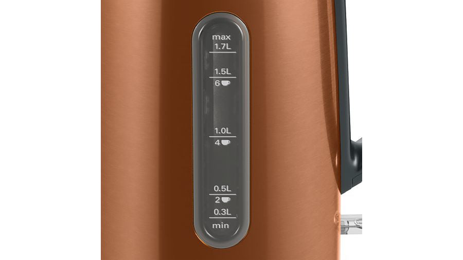 Bosch TWK4P439 elkedel 1,7 L 2400 W Sort, Guld