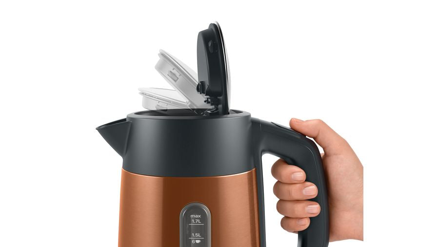 Bosch TWK4P439 elkedel 1,7 L 2400 W Sort, Guld