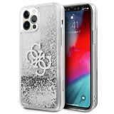 Guess GUHCP12LLG4GSI iPhone 12 Pro Max 6.7" sølv/sølv hardcase 4G Big Liquid Glitter
