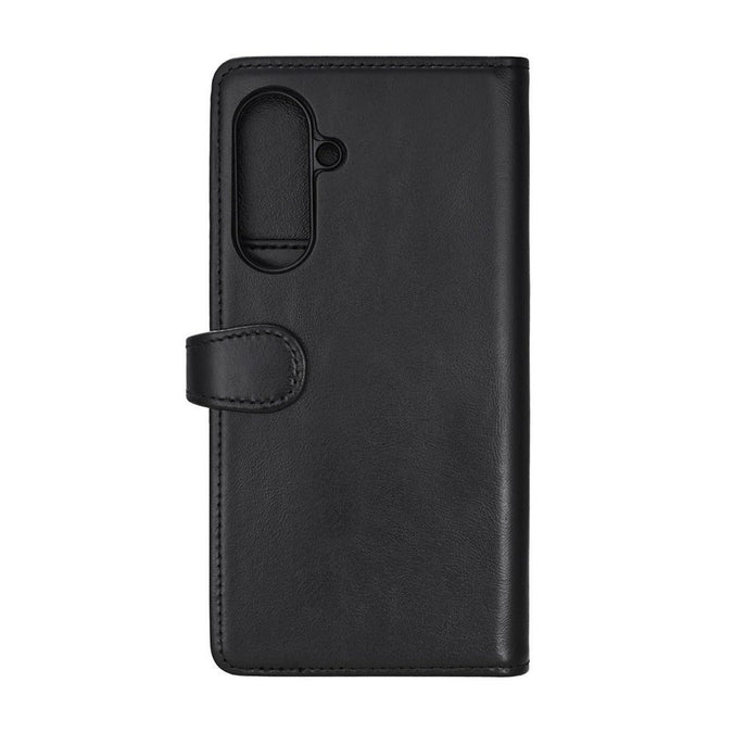 Samsung Galaxy A36 (5G) 2-in-1 Wallet Magnet Flip Cover m. Pung - Ægte Læder - Sort