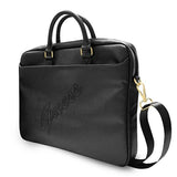 Gæt Saffiano Script taske til en 16 " laptop - sort
