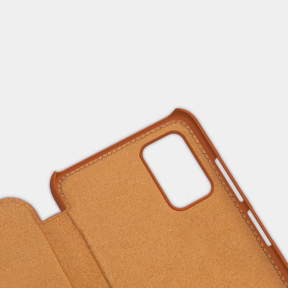 Nillkin Qin læderhylster for Samsung Galaxy A03s sort