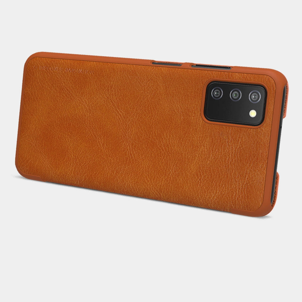 Nillkin Qin læderhylster for Samsung Galaxy A03s sort
