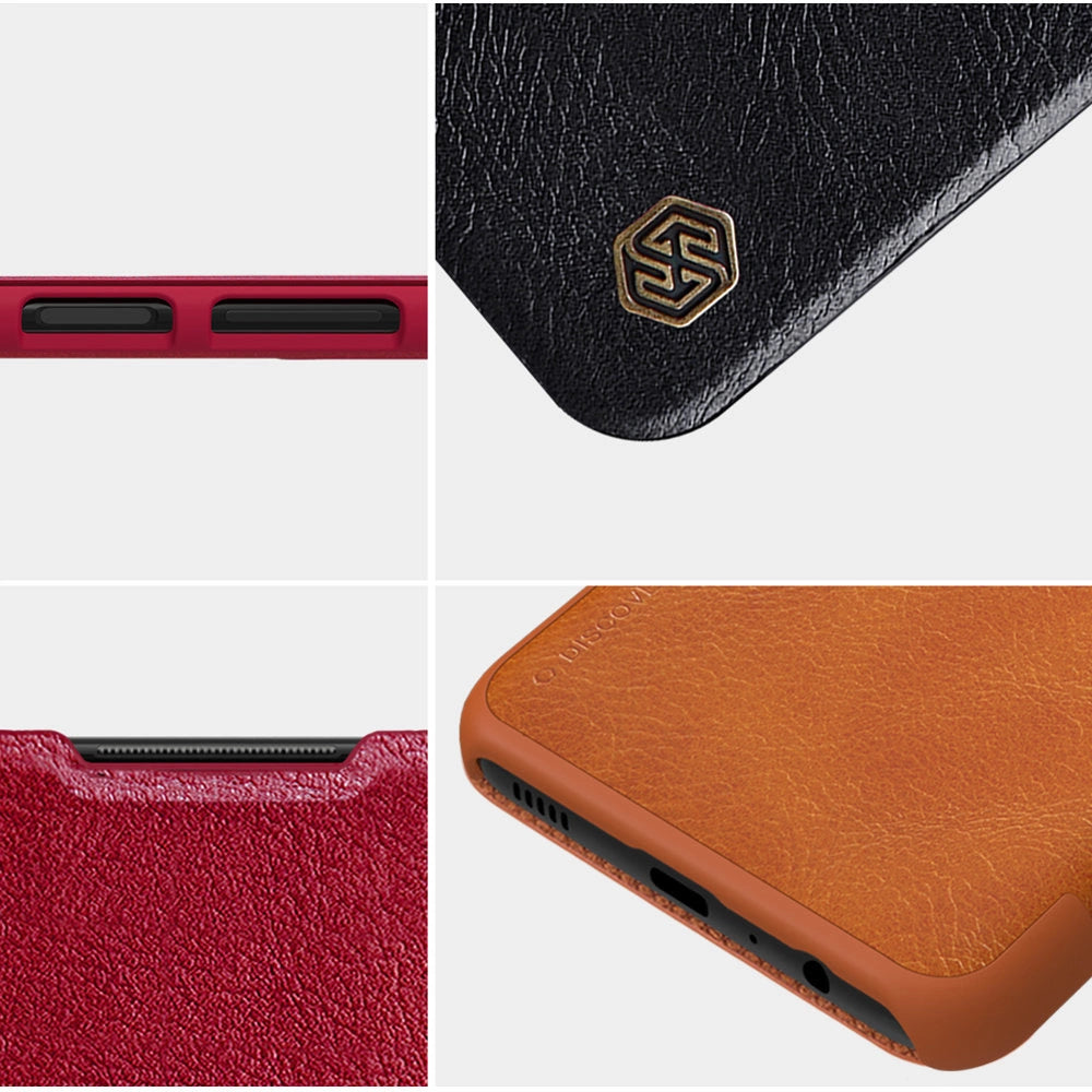 Nillkin Qin læderhylster for Samsung Galaxy A03s sort