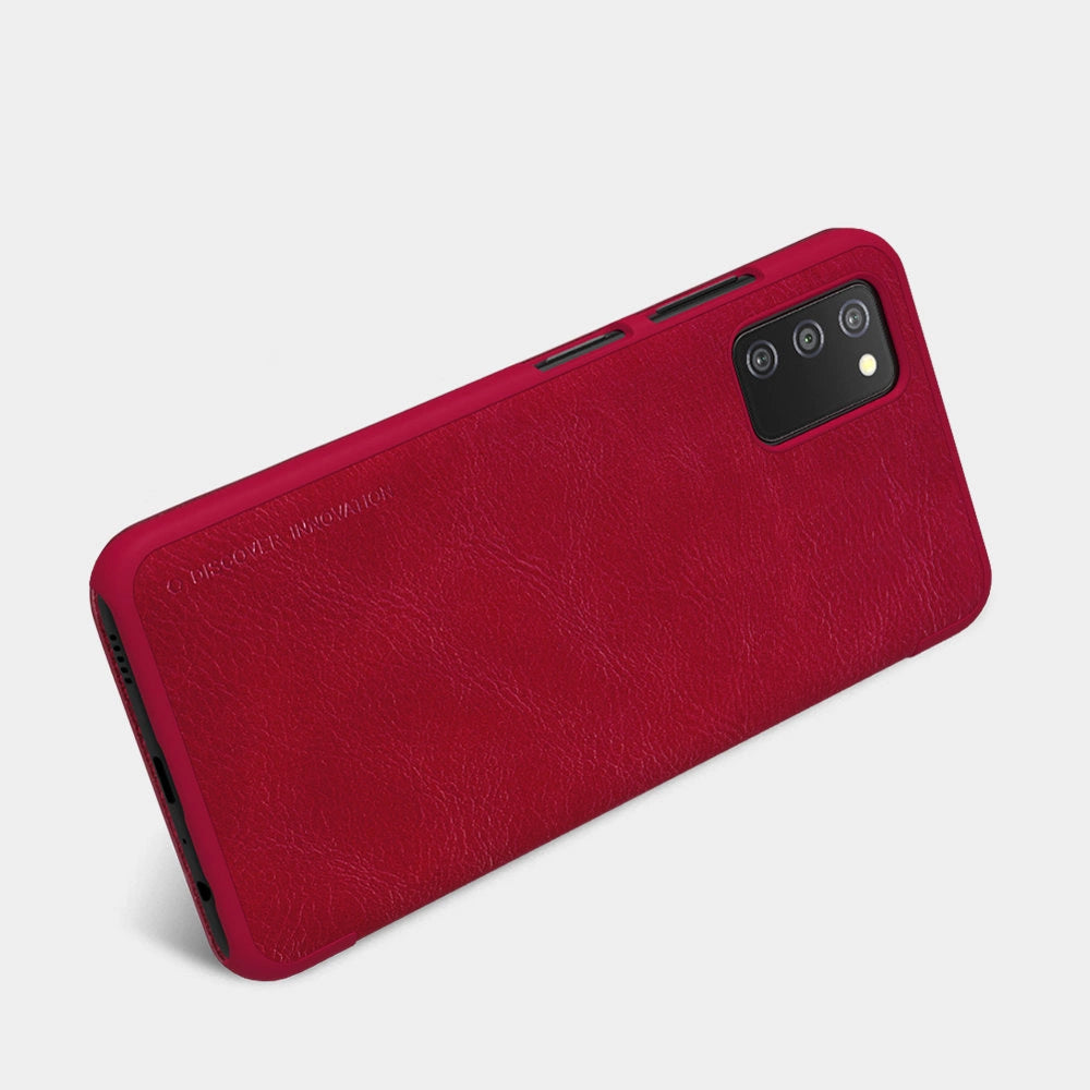 Nillkin Qin læderhylster for Samsung Galaxy A03s sort