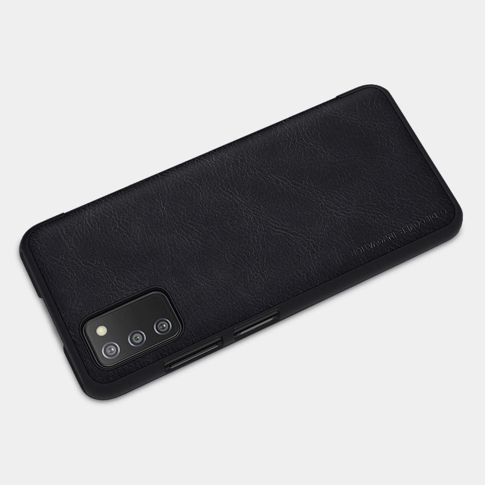 Nillkin Qin læderhylster for Samsung Galaxy A03s sort