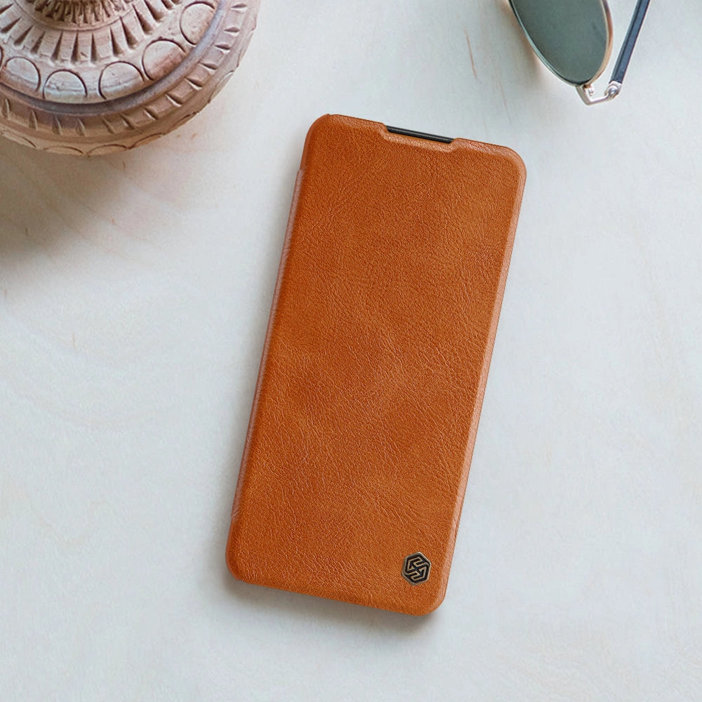 Nillkin Qin læderhylster for Samsung Galaxy A03s sort