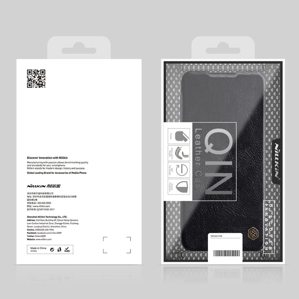 Nillkin Qin læderhylster for Samsung Galaxy A03s sort
