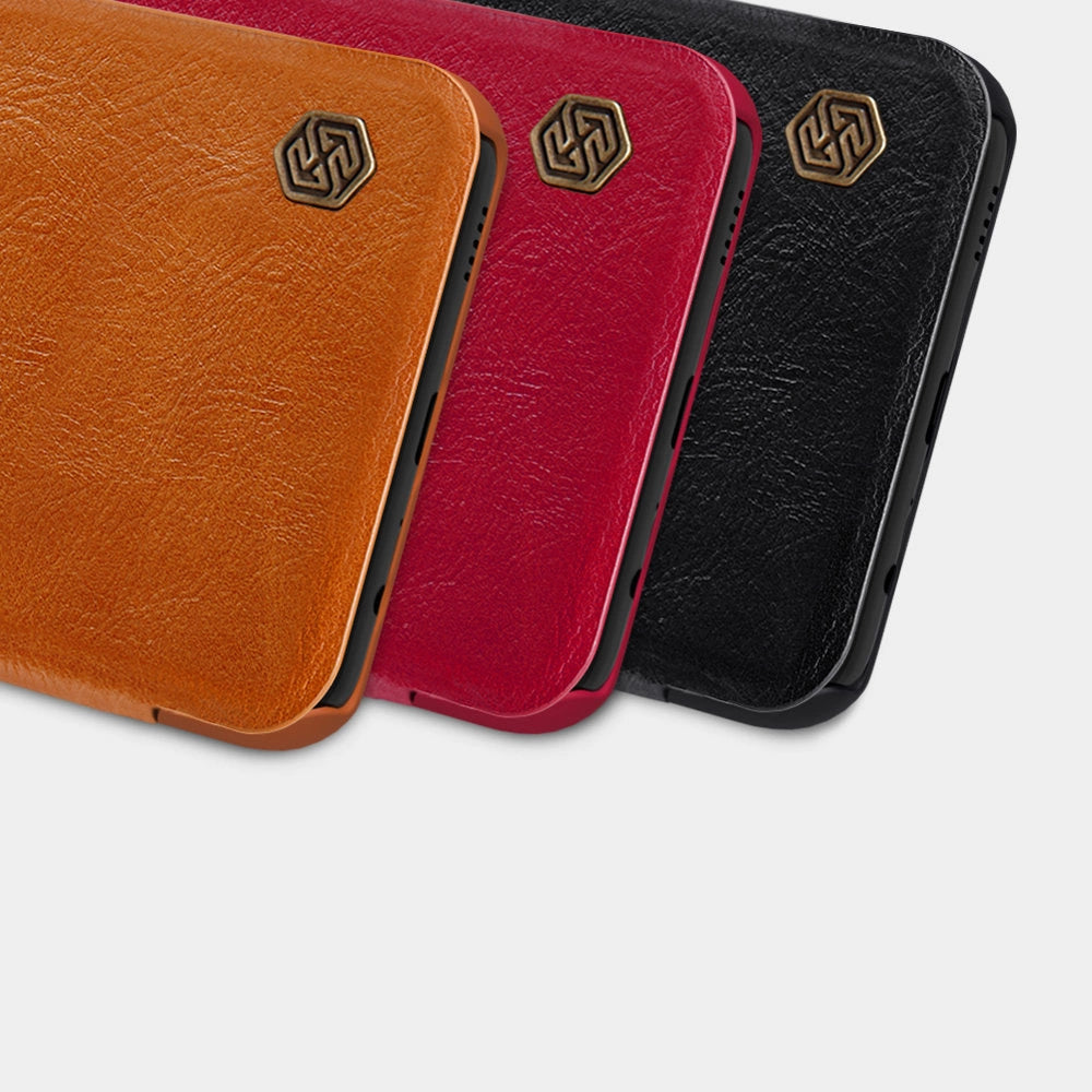 Nillkin Qin læderhylster for Samsung Galaxy A03s sort