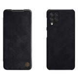 Nillkin Qin læderhylster for Samsung Galaxy A22 4G sort