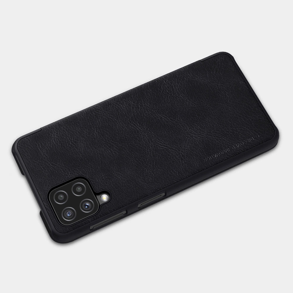 Nillkin Qin læderhylster for Samsung Galaxy A22 4G sort