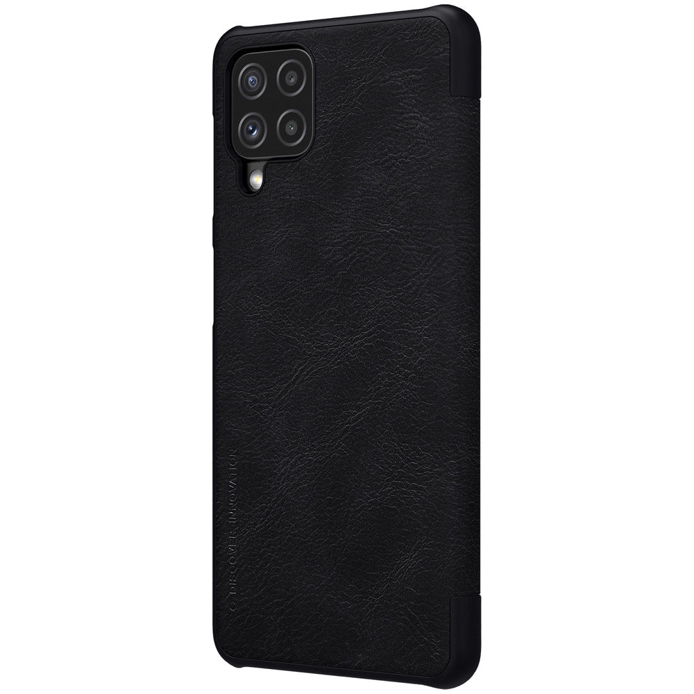 Nillkin Qin læderhylster for Samsung Galaxy A22 4G sort