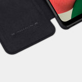 Nillkin Qin læderhylster for Samsung Galaxy A22 4G sort