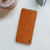 Nillkin Qin læder hylstercase til Samsung Galaxy A22 4G brun