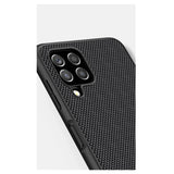 Nillkin Textured Case holdbar forstærket etui med gel ramme og nylon tilbage til Samsung Galaxy A22 4G sort