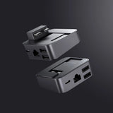 Joy Hubroom S-H121 USB-C stand - USB-A 3.0 / RJ45 / HDMI / USB-C / Thunderbolt til MacBook Pro - grå