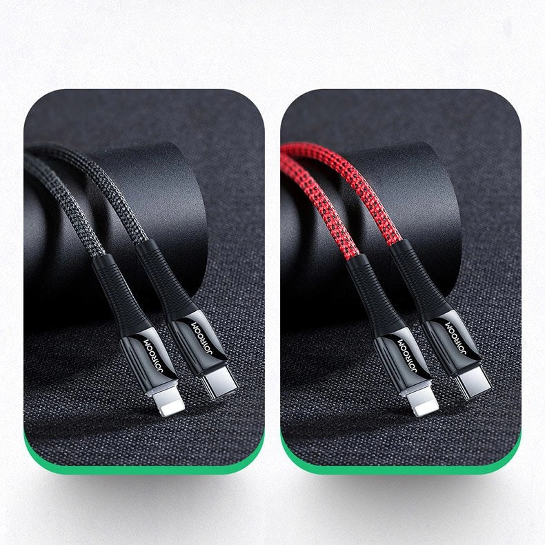 Joyroom S-1224K2 USB-C / Lightning PD-kabel 20W 2.4A 1.2m - rød
