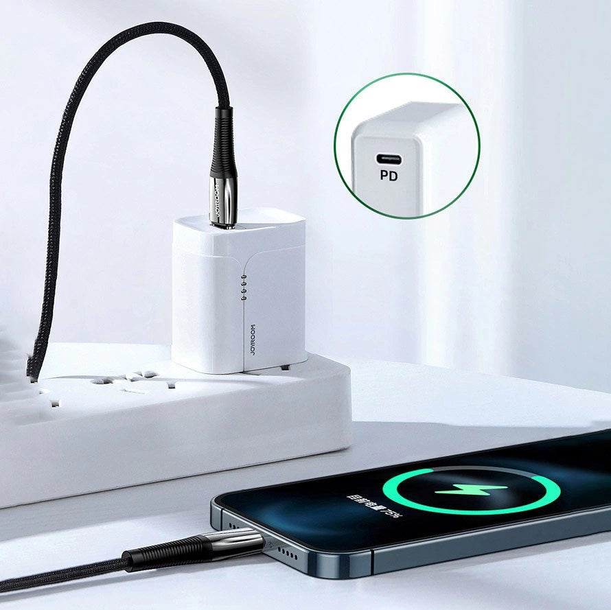 Joyroom S-1224K2 USB-C / Lightning PD-kabel 20W 2.4A 1.2m - rød