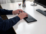 Mousetrapper Type Midi tastatur Hjemme/kontor USB + RF Wireless + Bluetooth QWERTY Nordisk Sort